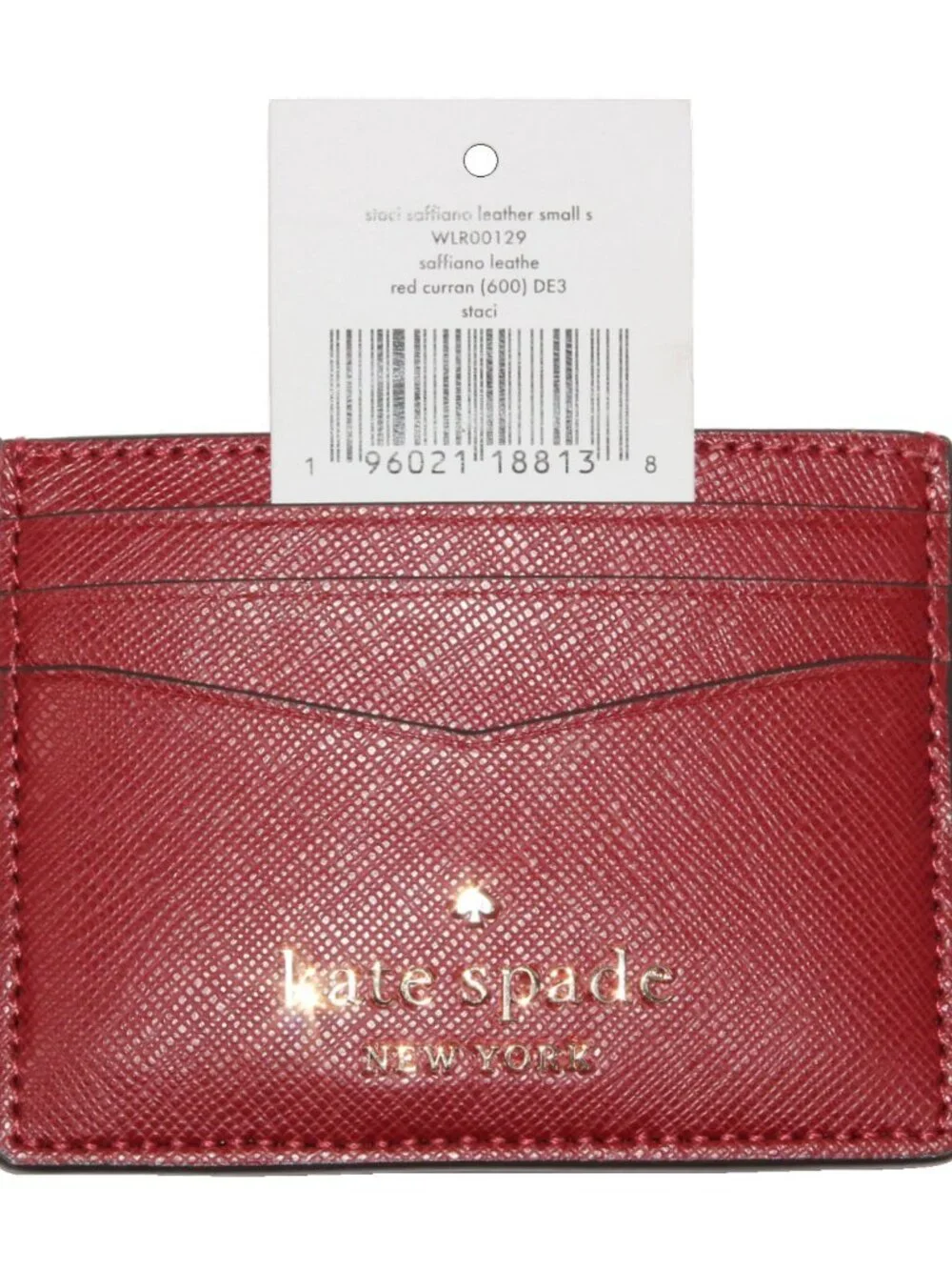 UNAVAILABLE! Kate Spade New York Staci Small Slim Red Currant Card Holder